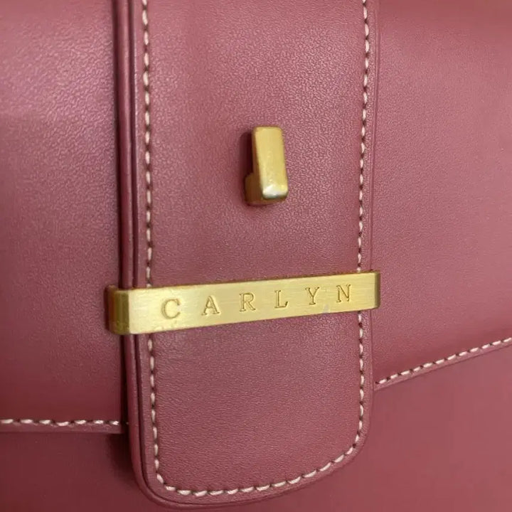 [BUNJANG] CARLYN New Hester Bag Rose Pink Crossbody / 칼린(CARLYN) 클래식한 소가죽 뉴헤스터백 로즈 핑크 크로스백