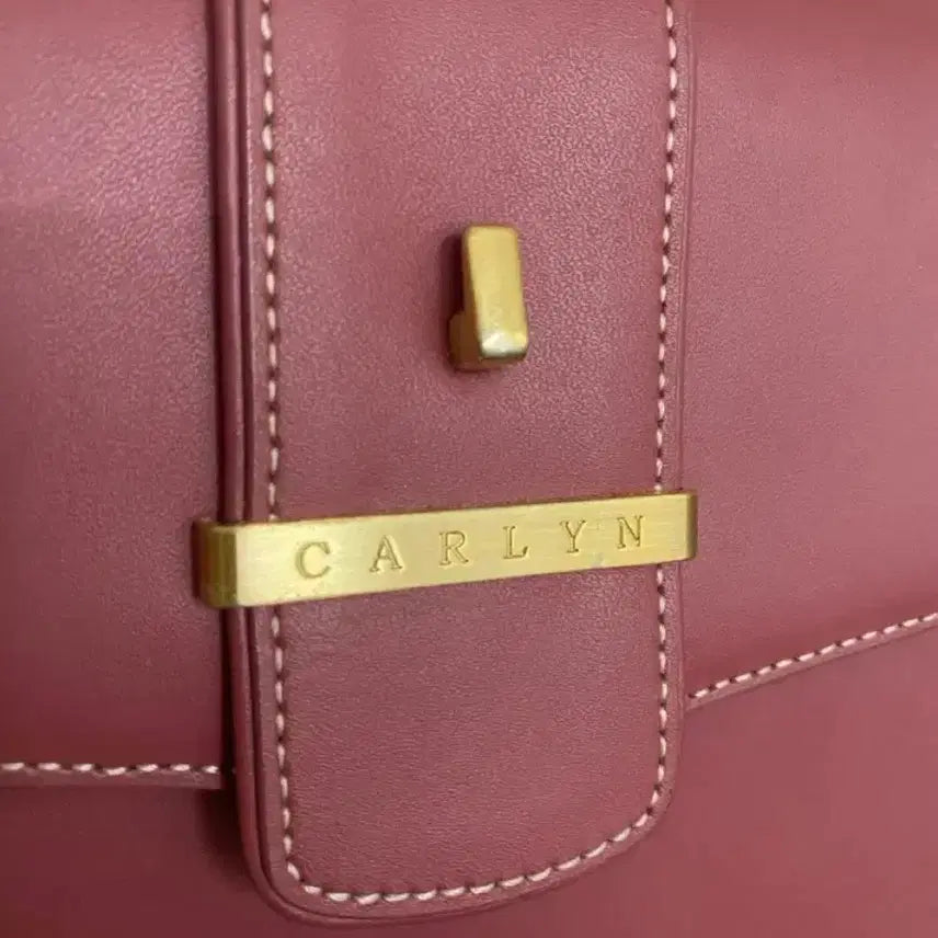 [BUNJANG] CARLYN New Hester Bag Rose Pink Crossbody / 칼린(CARLYN) 클래식한 소가죽 뉴헤스터백 로즈 핑크 크로스백