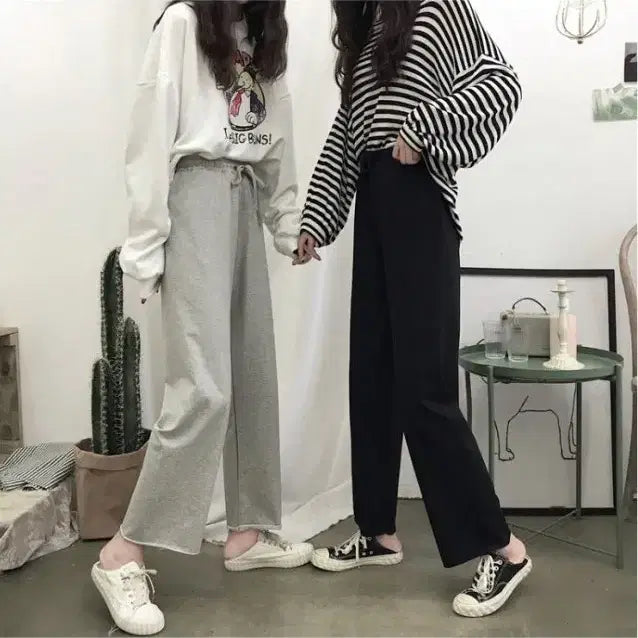 [BUNJANG] Banding Straight Training Pants / 밴딩 일자 트레이닝팬츠