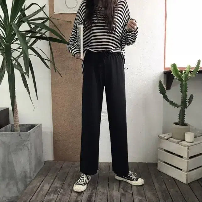 [BUNJANG] Banding Straight Training Pants / 밴딩 일자 트레이닝팬츠