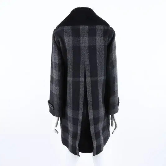 [BUNJANG] Burberry Brit Check Double Wool Coat / 버버리 브릿 체크 더블 코트 모직 코트
