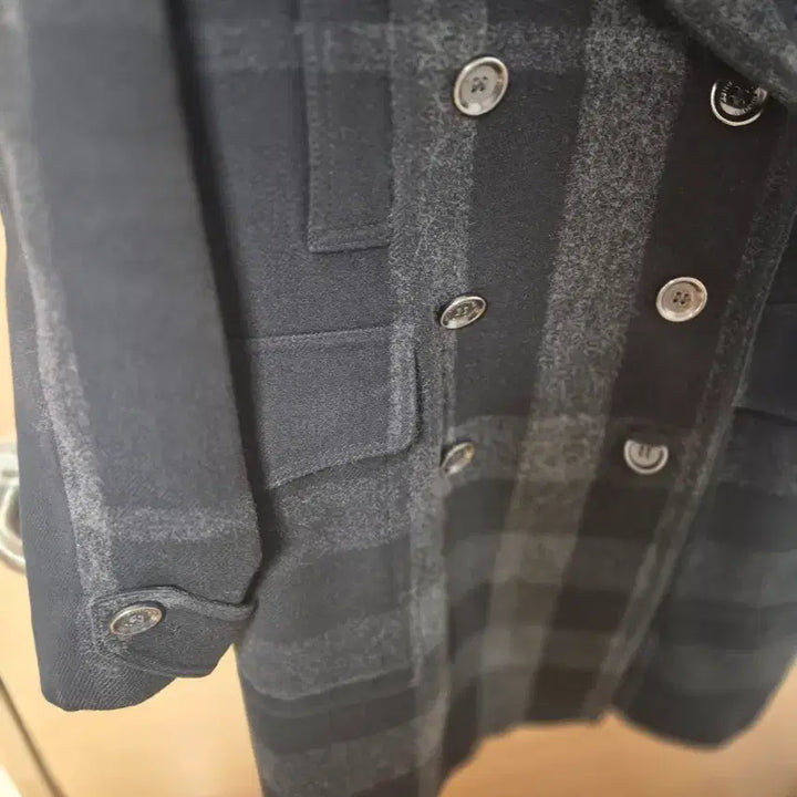 [BUNJANG] Burberry Brit Check Double Wool Coat / 버버리 브릿 체크 더블 코트 모직 코트