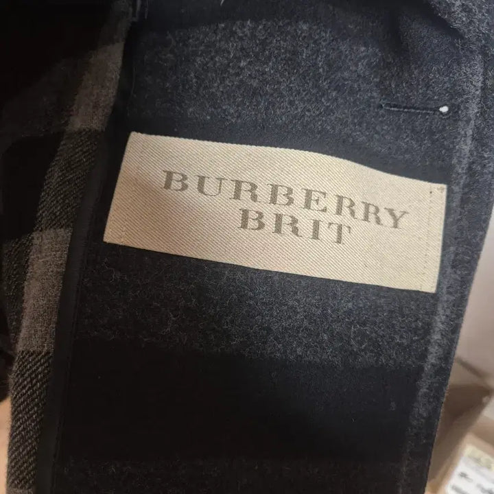 [BUNJANG] Burberry Brit Check Double Wool Coat / 버버리 브릿 체크 더블 코트 모직 코트