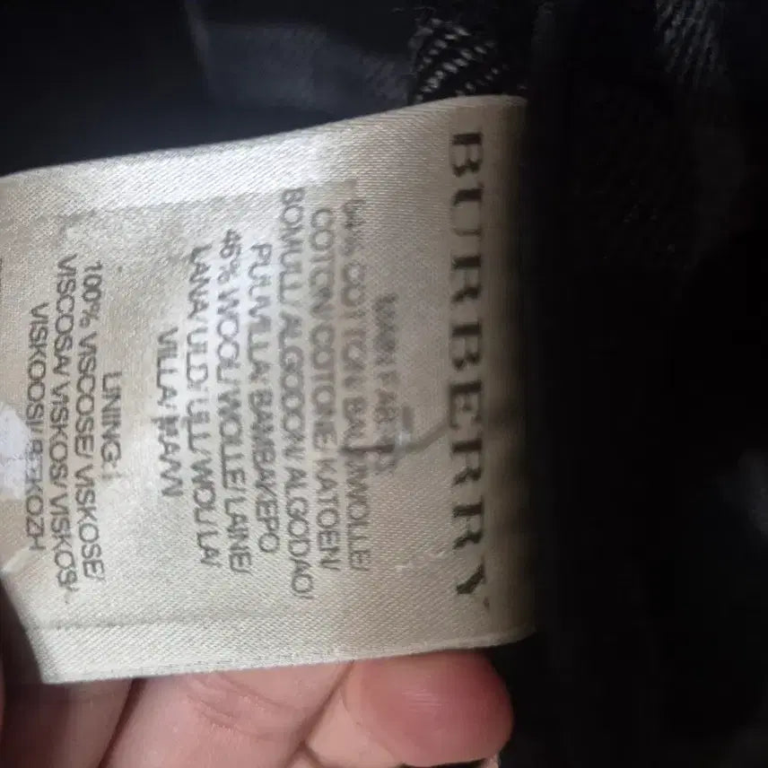 [BUNJANG] Burberry Brit Check Double Wool Coat / 버버리 브릿 체크 더블 코트 모직 코트