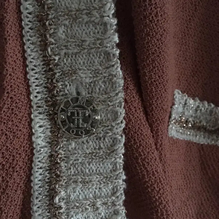 [BUNJANG] Time Color Block Knit Cardigan / 타임 시퀸 컬러 블록 니트 가디건 90사이즈