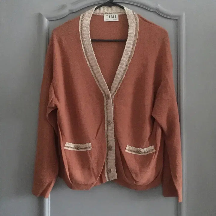 [BUNJANG] Time Color Block Knit Cardigan / 타임 시퀸 컬러 블록 니트 가디건 90사이즈