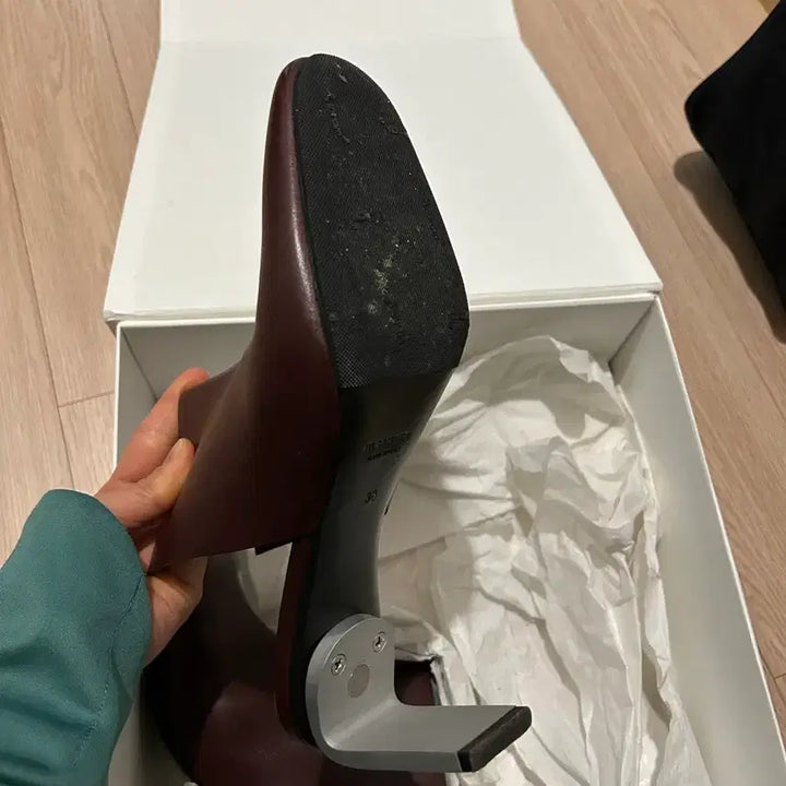 [BUNJANG] Jil Sander Calfskin Metal Mule 38 Size / 질샌더 카프스킨 메탈 뮬 38사이즈