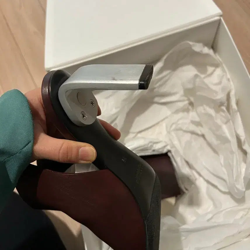 [BUNJANG] Jil Sander Calfskin Metal Mule 38 Size / 질샌더 카프스킨 메탈 뮬 38사이즈
