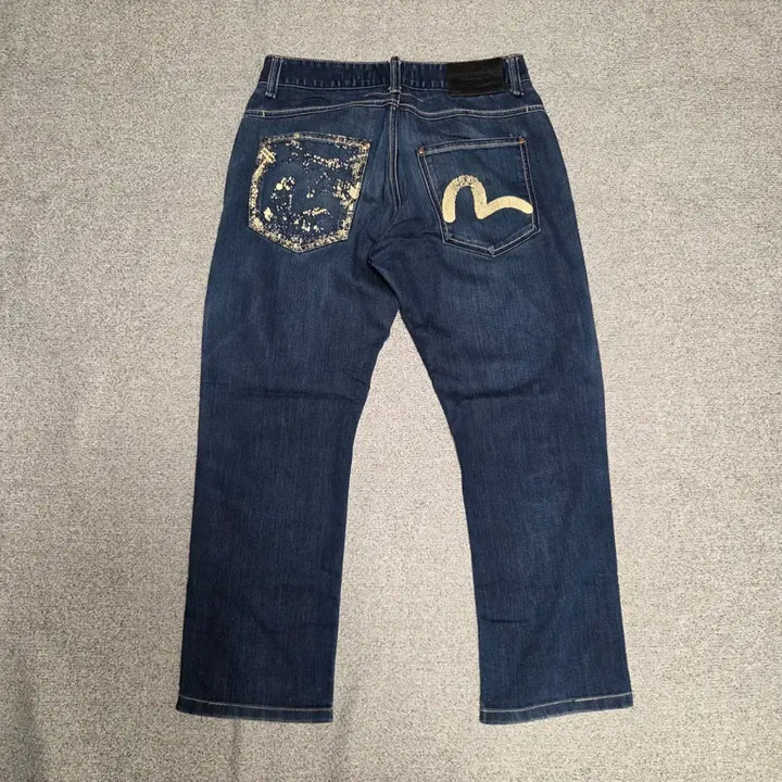 [BUNJANG] Evisu Vintage Printed Denim Pants / Evisu 빈티지 프린팅 데님팬츠 31-32