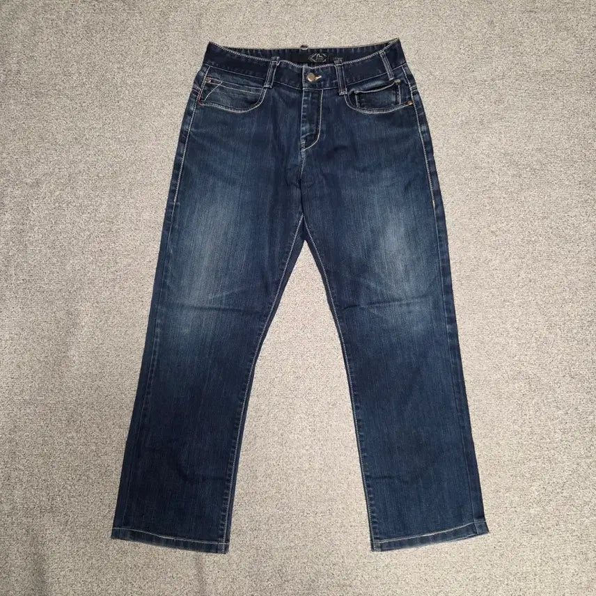 [BUNJANG] Evisu Vintage Printed Denim Pants / Evisu 빈티지 프린팅 데님팬츠 31-32