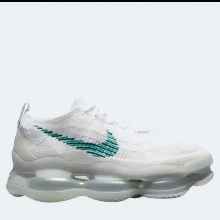 [BUNJANG] Nike Air Max Scorpion Flyknit White Geode Teal Sneakers / 나이키 에어맥스 스콜피온 플라이니트 화이트 지오드 틸 275