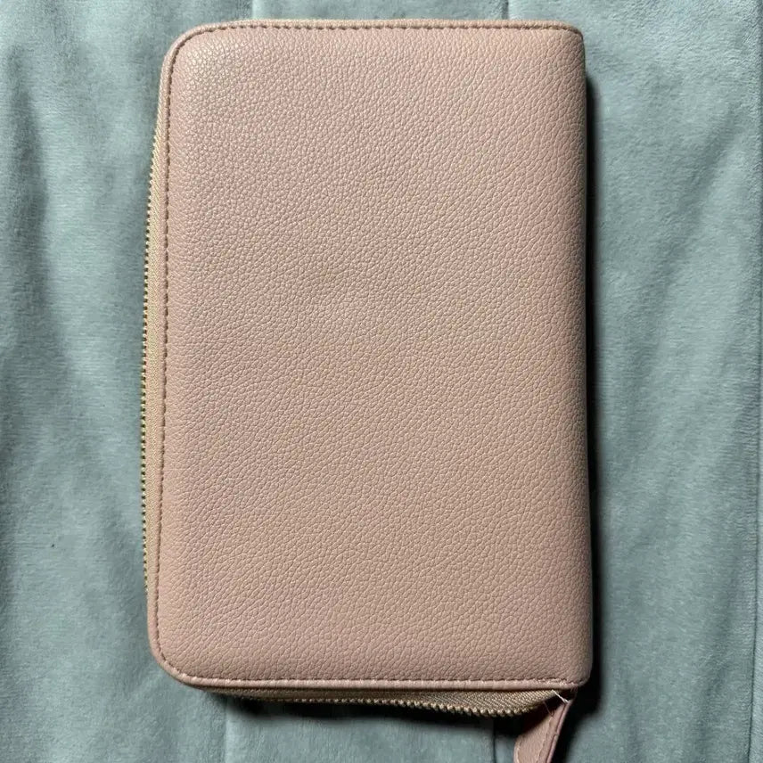 [BUNJANG] Pink Zipper Binder Wallet / 핑크색 지퍼 장지갑 겸 6공 다이어리 바운더