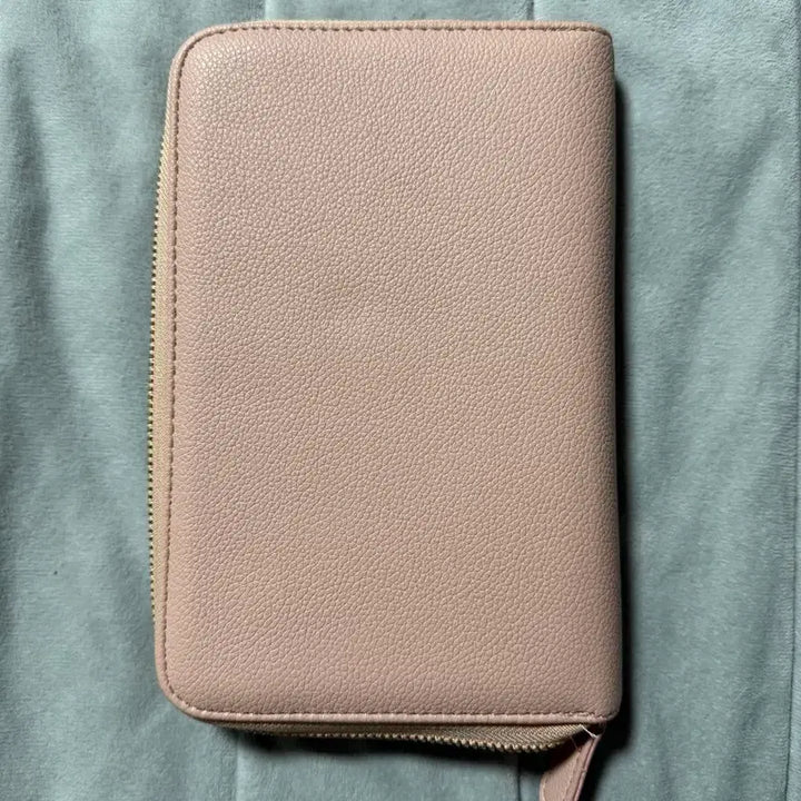 [BUNJANG] Pink Zipper Binder Wallet / 핑크색 지퍼 장지갑 겸 6공 다이어리 바운더