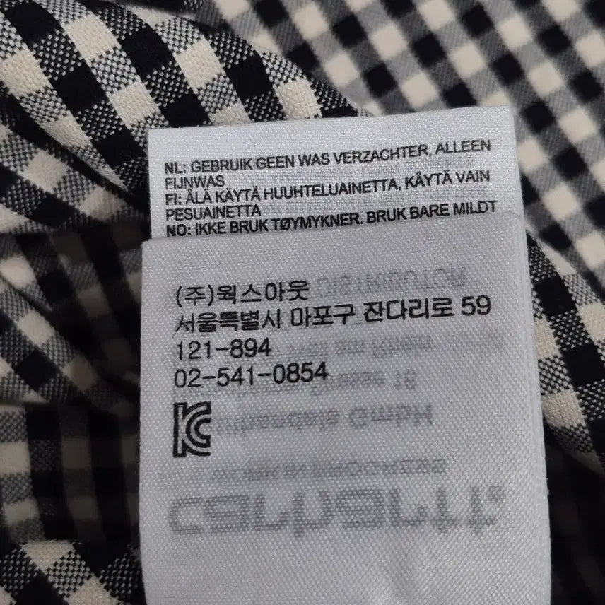 [BUNJANG] Carhartt Black and White Checkered Shirt / Carhartt 칼하트 블랙 화이트 체크 셔츠 남녀공용 XS~S사이즈