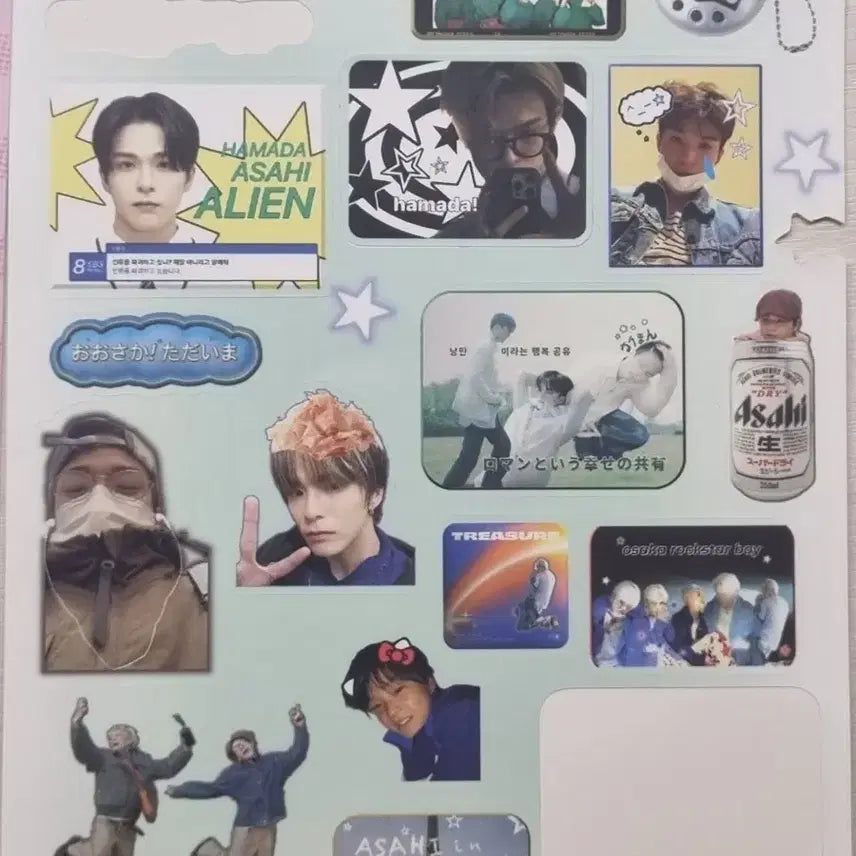 공식포카덤! 일괄 트레저 프리쿠라 찌라시 라벨스티커 포카 처분 판매