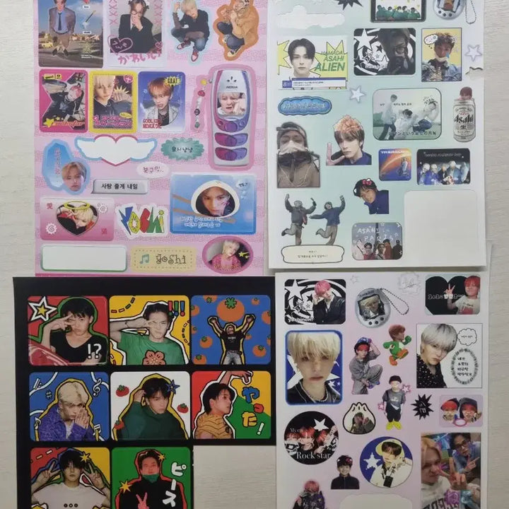 공식포카덤! 일괄 트레저 프리쿠라 찌라시 라벨스티커 포카 처분 판매