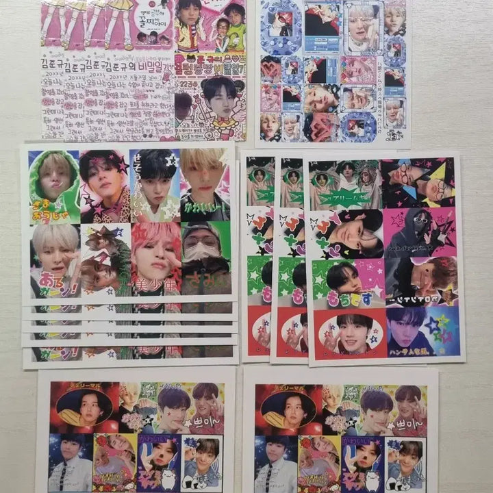 공식포카덤! 일괄 트레저 프리쿠라 찌라시 라벨스티커 포카 처분 판매