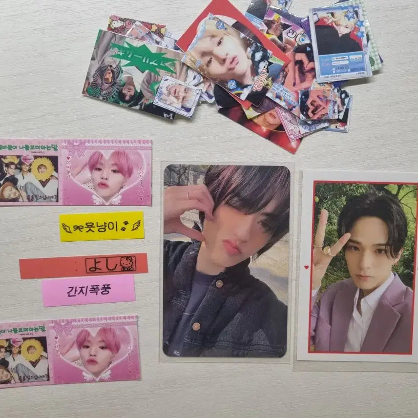 공식포카덤! 일괄 트레저 프리쿠라 찌라시 라벨스티커 포카 처분 판매