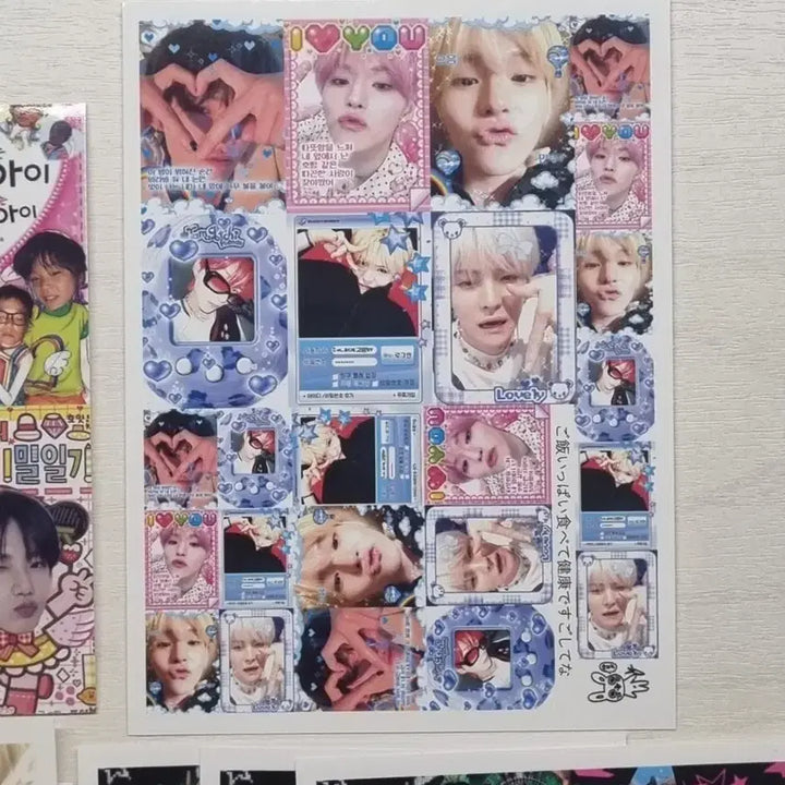 공식포카덤! 일괄 트레저 프리쿠라 찌라시 라벨스티커 포카 처분 판매