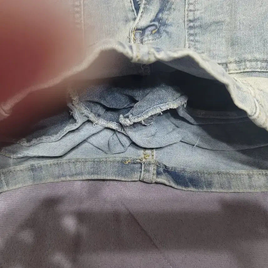[BUNJANG] Denim Mini Skirt / 데님 속바지치마