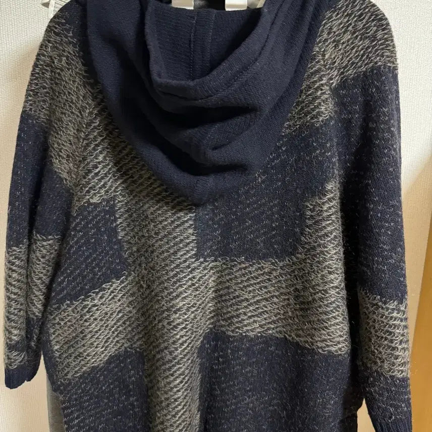 [BUNJANG] Wool Blend Hooded Cardigan / 베네통 울 혼방 후드 집업 가디건 원사이즈