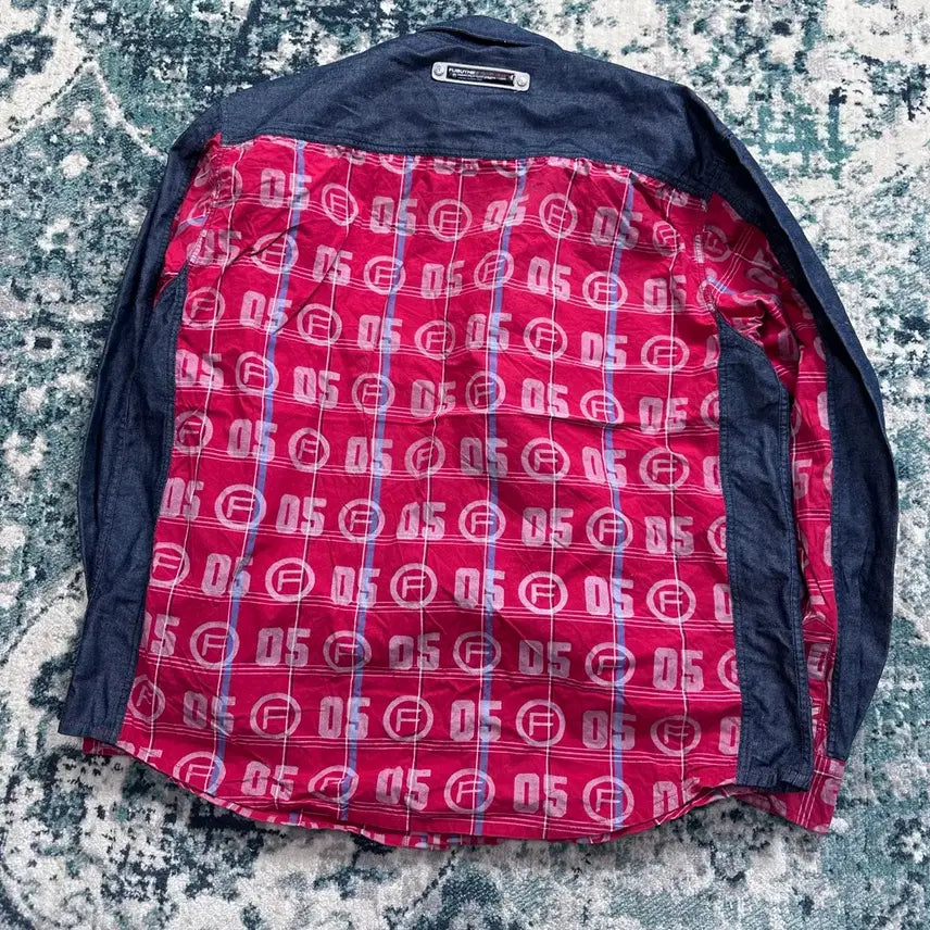 [BUNJANG] Fubu Red Checkered Shirt / Fubu 후부 레드 체크 셔츠 남방