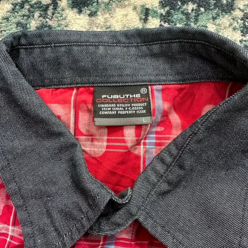 [BUNJANG] Fubu Red Checkered Shirt / Fubu 후부 레드 체크 셔츠 남방