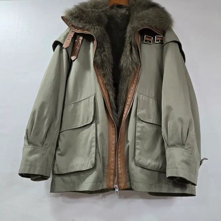 [BUNJANG] Fox Fur Parka / 폭스 토끼털 야상