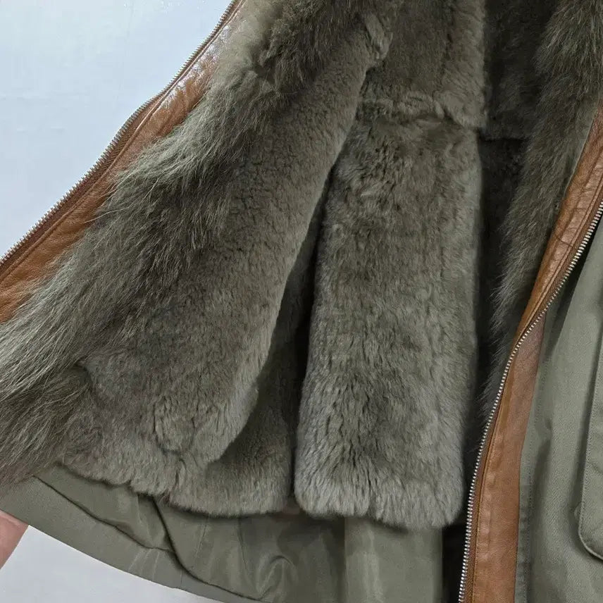 [BUNJANG] Fox Fur Parka / 폭스 토끼털 야상