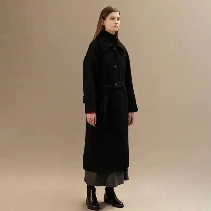 [BUNJANG] Abamolly Cashmere Wool Single Coat / 아바몰리 캐시미어 울 싱글 코트