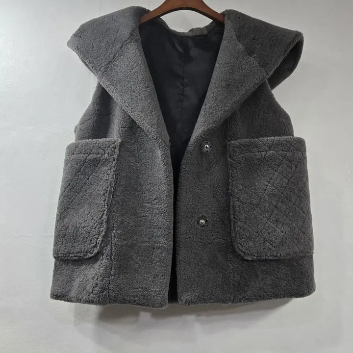 [BUNJANG] Imported Wool Hooded Vest / 양모 후드 조끼
