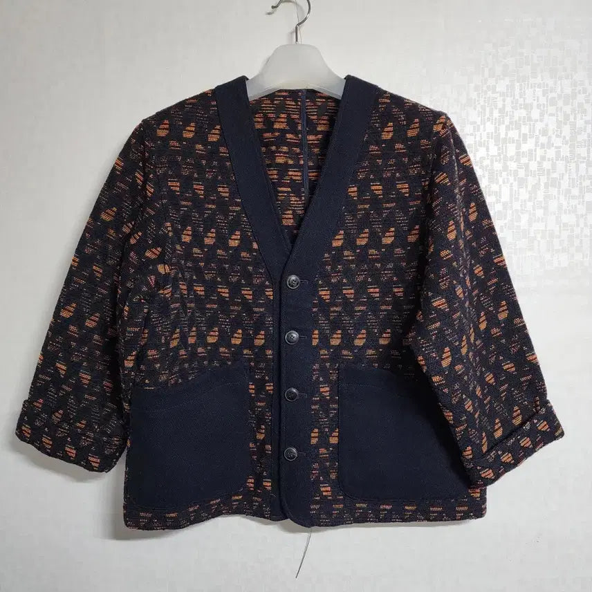 [BUNJANG] Customellow Voyage Pattern Cardigan Jacket / [38] 커스텀멜로우 / Voyage 7부 소매 패턴 가디건 자켓