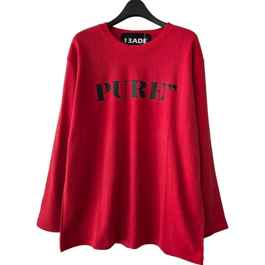 [BUNJANG] Unisex Red Lettering T-shirt / 남녀공용)레드 레터링 티셔츠/새제품