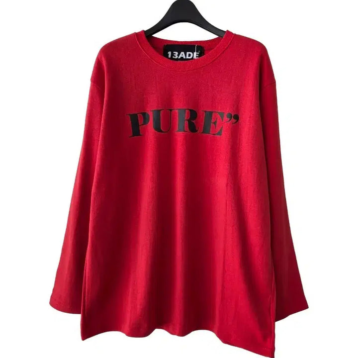 [BUNJANG] Unisex Red Lettering T-shirt / 남녀공용)레드 레터링 티셔츠/새제품