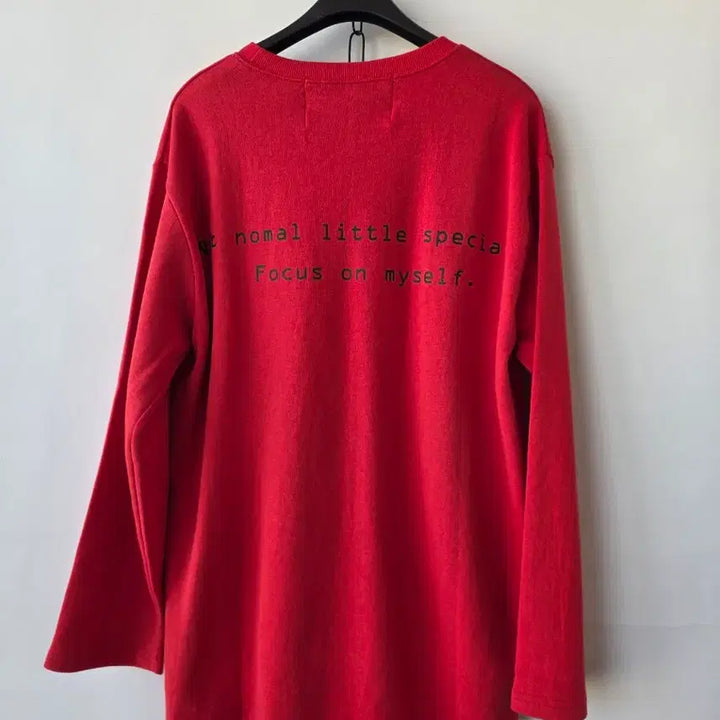 [BUNJANG] Unisex Red Lettering T-shirt / 남녀공용)레드 레터링 티셔츠/새제품
