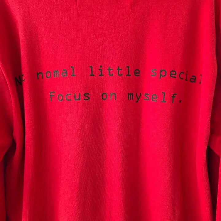 [BUNJANG] Unisex Red Lettering T-shirt / 남녀공용)레드 레터링 티셔츠/새제품