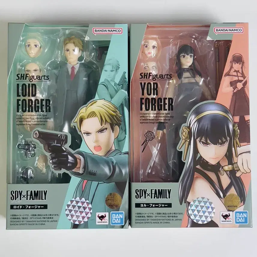 [BUNJANG] SHF Spy x Family Loid &amp; Yor Figure Bundle Set / SHF 스파이패밀리 로이드 요르 미개봉 피규어 일괄