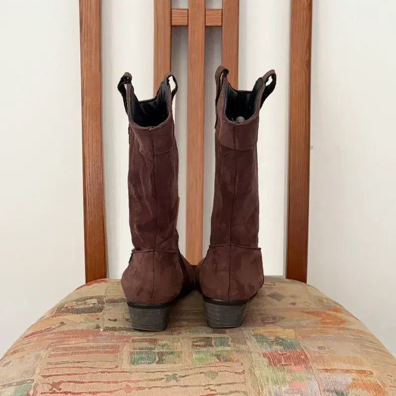 [BUNJANG] Suede Western Boots / 스웨이드 웨스턴 부츠