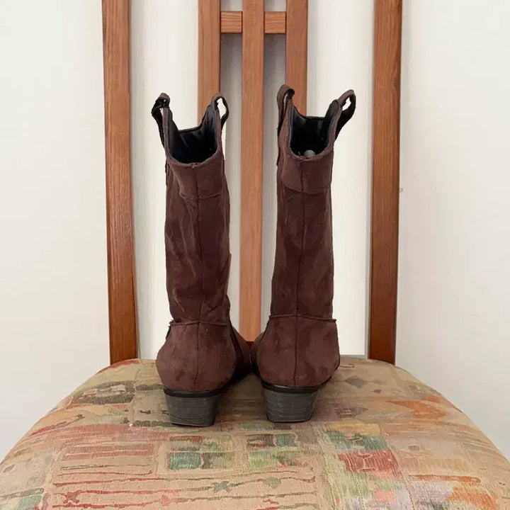 [BUNJANG] Suede Western Boots / 스웨이드 웨스턴 부츠