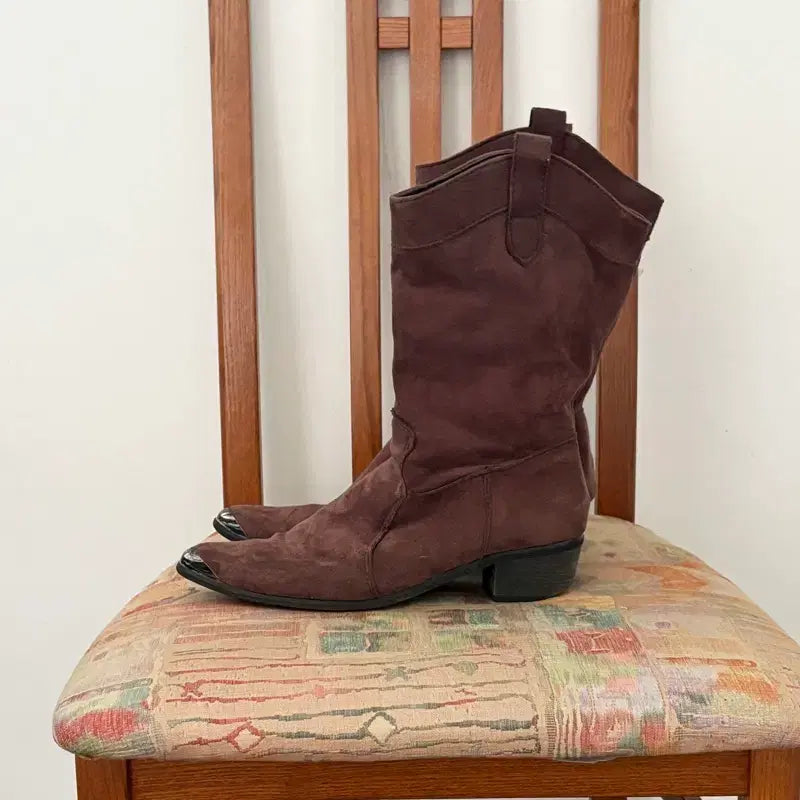 [BUNJANG] Suede Western Boots / 스웨이드 웨스턴 부츠