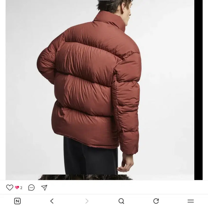 [BUNJANG] Nike NRG Reversible Puffer Down Jacket / 나이키 NRG 리버시블 푸퍼 다운 패딩 사이즈 팝니다