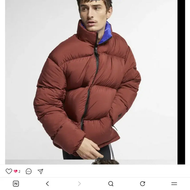 [BUNJANG] Nike NRG Reversible Puffer Down Jacket / 나이키 NRG 리버시블 푸퍼 다운 패딩 사이즈 팝니다