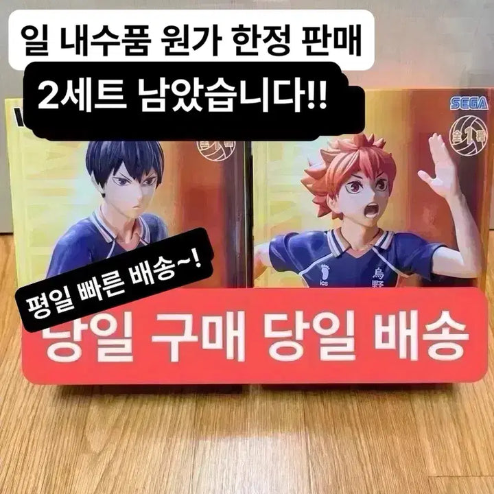 [BUNJANG] Haikyu Hinata & Kageyama Figure / (미개봉,현물)1세트세가 하이프리미엄 하이큐 히나타 카게야마 피규어 일괄