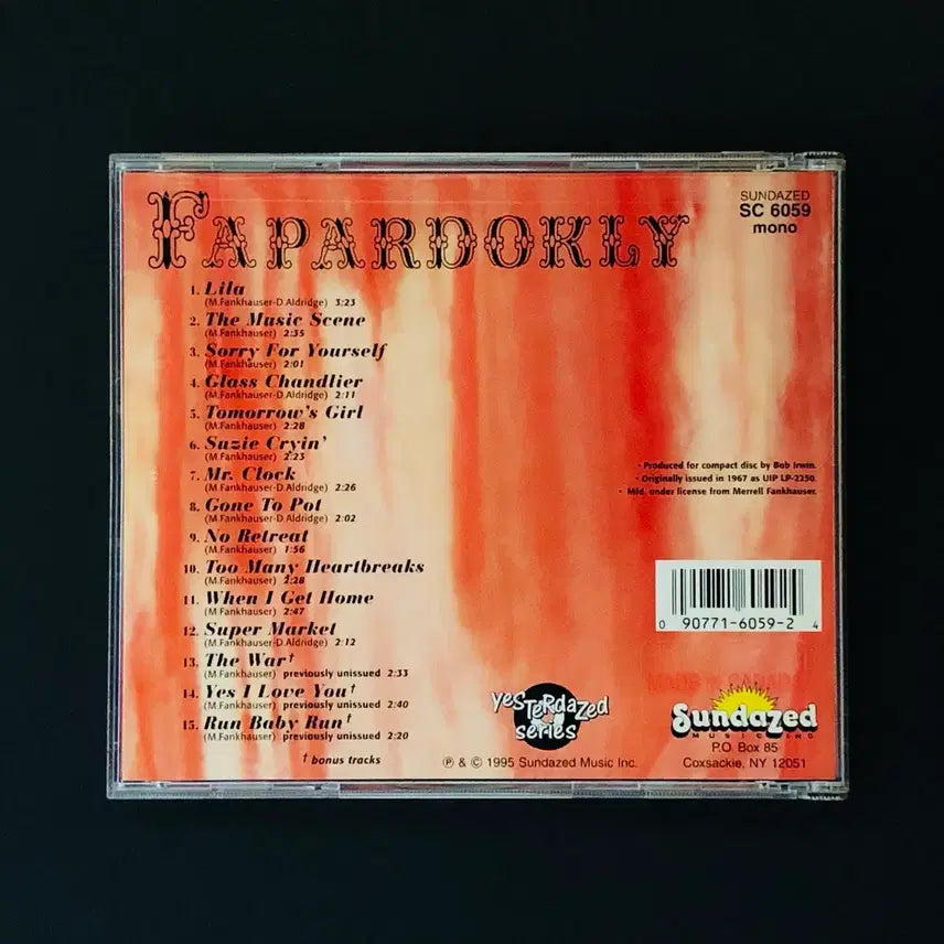 [BUNJANG] Fapardokly Fapardokly CD / [CD중고] 파파도클리 (Fapardokly)