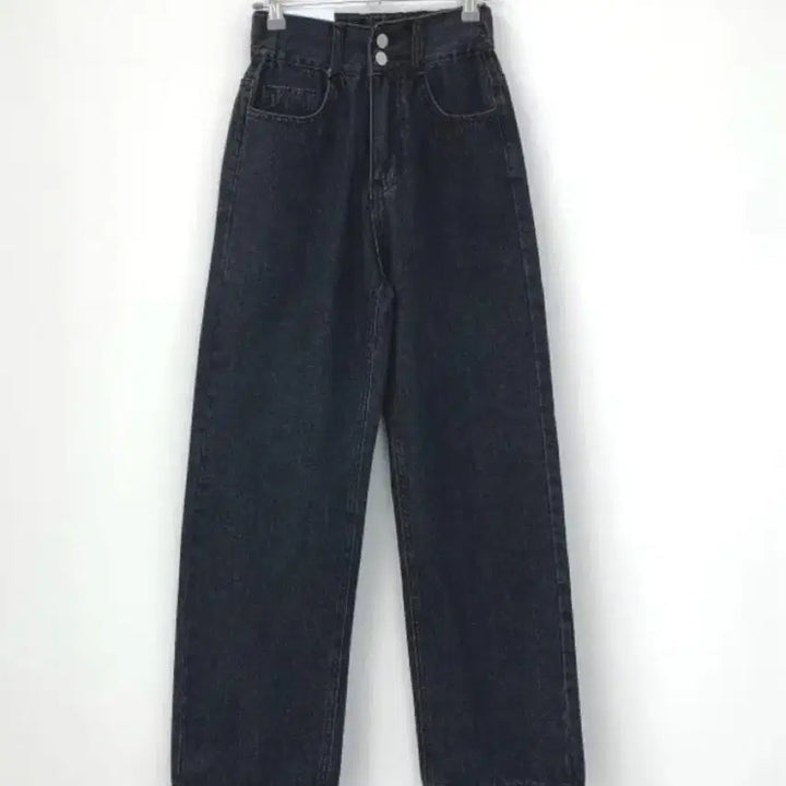 [BUNJANG] Wide High Denim Pants M / 2버튼 와이드 하이 데님 팬츠 M