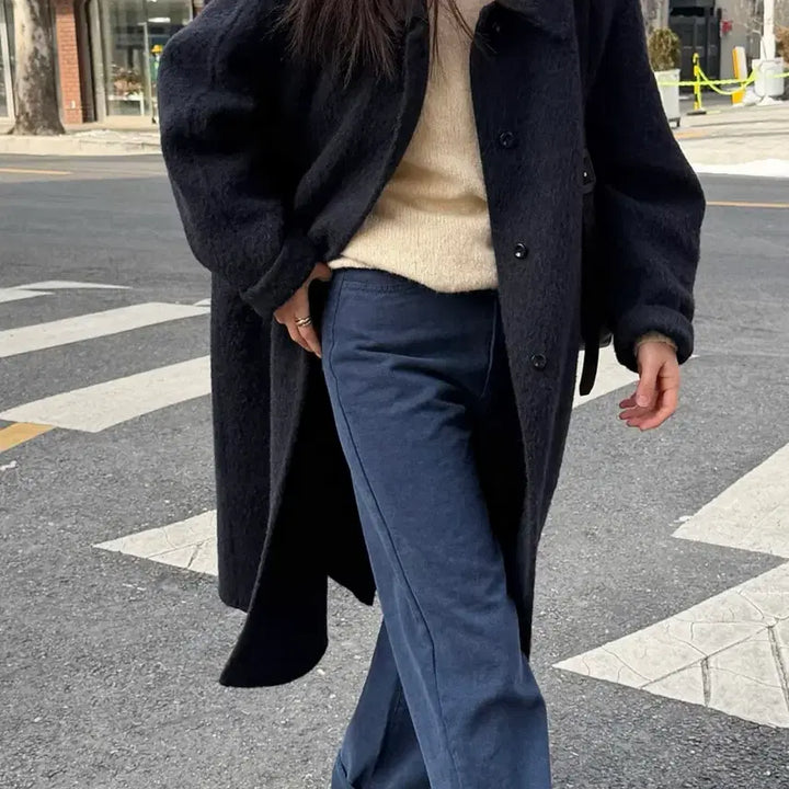 [BUNJANG] Blue Fleece Pants S / 블루 기모팬츠 S