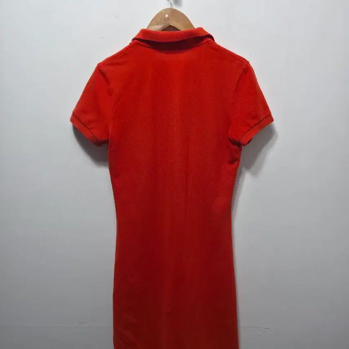 [BUNJANG] Lacoste Red Pique Polo Dress S / 라코스테 레드 피케 폴로 원피스 S
