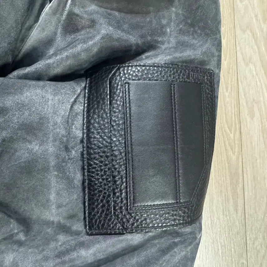 [BUNJANG] Juun.J Garment Washing MA-1 Bomber Jacket (Sleeve Altered) / [52] 준지 가먼트 워싱 마원 그레이 ma-1 (소매 수선)