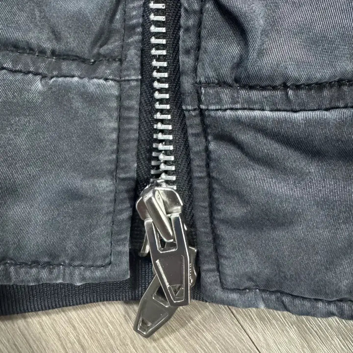 [BUNJANG] Juun.J Garment Washing MA-1 Bomber Jacket (Sleeve Altered) / [52] 준지 가먼트 워싱 마원 그레이 ma-1 (소매 수선)