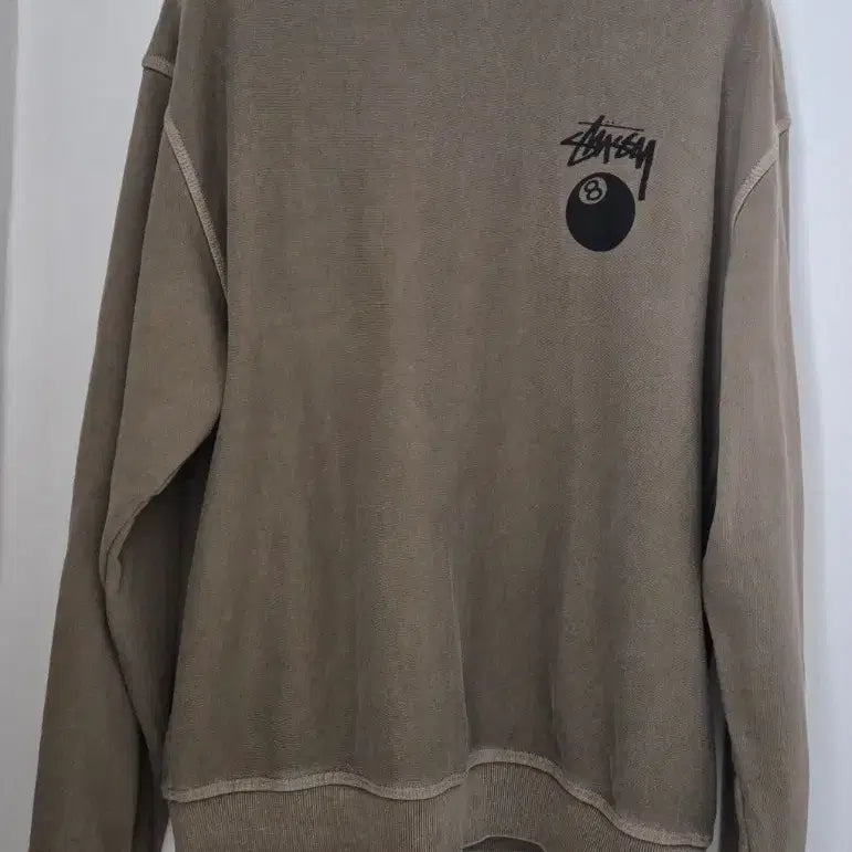 [BUNJANG] Stussy 8 Ball Sweatshirt Khaki / (정품)스투시 8볼 맨투맨 티셔츠 !새상품급!